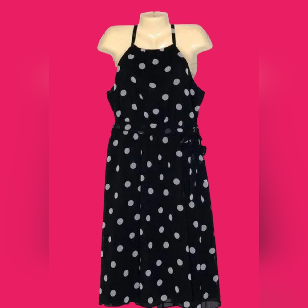Banana Republic Polka Dot Halter size14